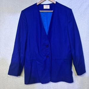 Pendleton Vintage Blue Blazer Tailored Suit Jacket